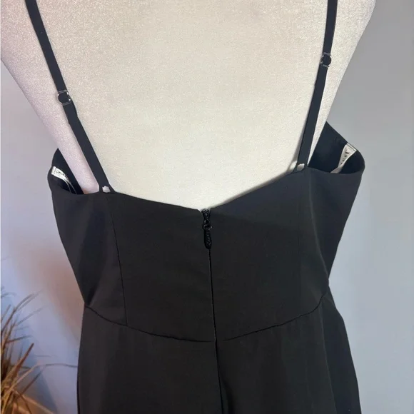 JJ’s House Black Formal Maxi Dress Size 12 NWT Adjustable Straps - Picture 4 of 16